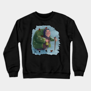 Robbins in snow Crewneck Sweatshirt